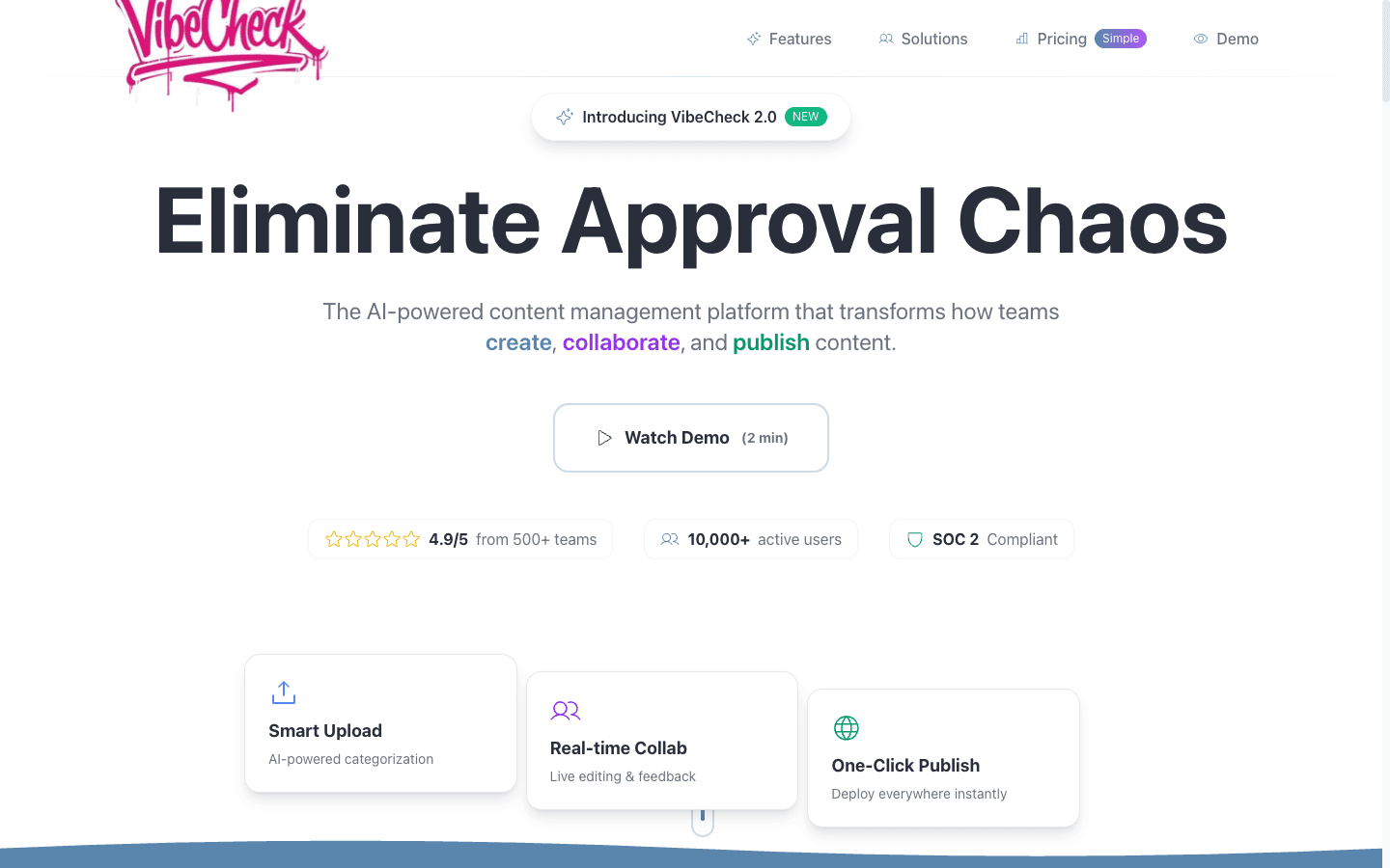VibeCheck, product screenshot